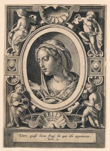 Temperanza, tavola 7 di "VII Virtutim...Imagines" da Jan van der Straet, called Stradanus