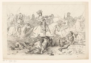 Battaglia di Nieuwpoort da Jan van der Veen (prentmaker)