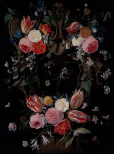 Una ghirlanda di fiori da Jan van the Elder Kessel