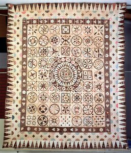 Coperta patchwork, Irlanda, 1850-60 da Jane Pizar