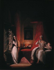 Una scena del romanzo di Laurence Sterne "Viaggio sentimentale in Francia e in Italia". da Jane Stuart