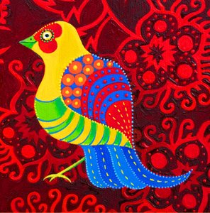 Uccello dalla coda blu, 2019
