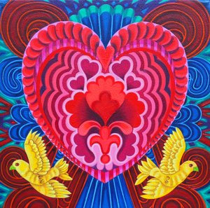 Cuore e uccelli, 2016 da Jane Tattersfield