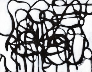 Composizione in Armonia con Linee Nere, c.2020 da Janel Bragg