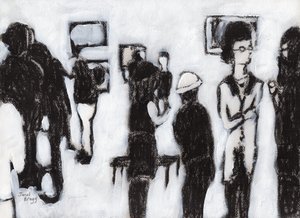 Inaugurazione della galleria in carbone e gesso, c.2017 da Janel Bragg