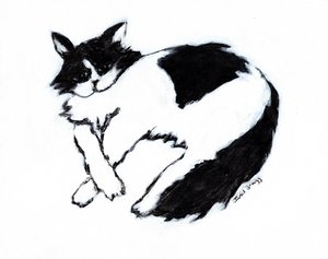 Thomas Lounging II, c. 2019 (tecnica mista su carta) da Janel Bragg