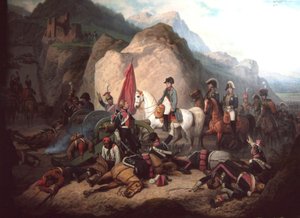 Napoleone nella gola di Somosierra da January Suchodolski
