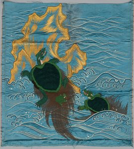 Fukusa Ricamato da Japan, late 19th early 20th century