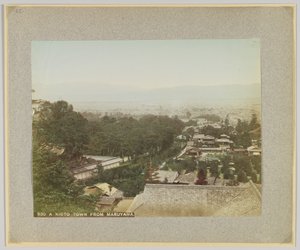 Una città di Kyoto da Maruyama, Giappone