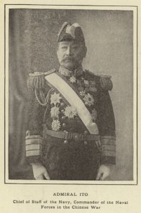 Ammiraglio Ito, Capo di Stato Maggiore della Marina, Comandante delle Forze Navali nella Guerra Cinese da Japanese Photographer