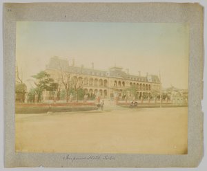 Hotel Imperiale, Tokyo, Giappone (foto b/n colorata a mano) da Japanese Photographer
