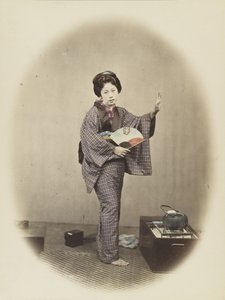 Donna giapponese in abito tradizionale da Japanese Photographer