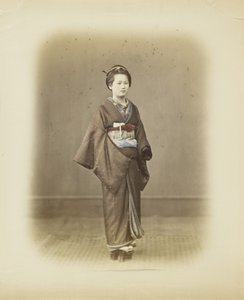 Donna giapponese in abito tradizionale da Japanese Photographer