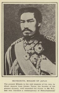 Mutsuhito, Mikado del Giappone da Japanese Photographer