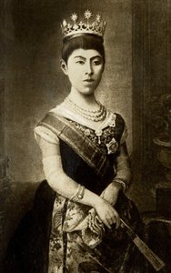 Ritratto di Haruko, Imperatrice del Giappone da Japanese Photographer
