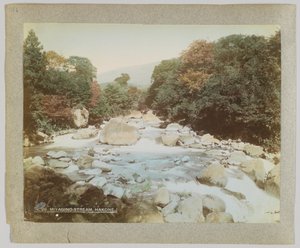 Ruscello a Miyagino, Hakone, Prefettura di Kanagawa, Giappone