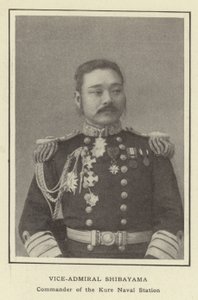 Viceammiraglio Shibayama, Comandante della Stazione Navale di Kure da Japanese Photographer