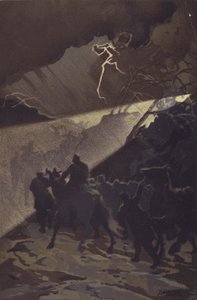 Marcia delle Truppe Giapponesi in una Notte Tempestosa prima dell