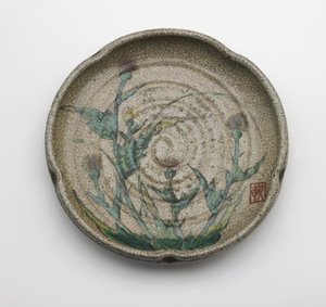 Piatto da portata a cinque lobi, prefettura di Gifu, periodo Edo