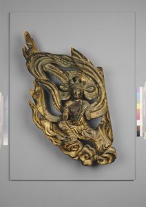 Assistente Volante su Nuvola, fine XII secolo (legno dorato)