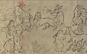 Animali che giocano (Choju Giga) Periodo Muromachi