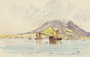 Ho-shang-shan visto da Ta-lien-wan da Japanese School