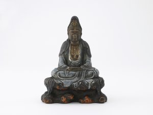 Immagine di Kannon seduto, Kyoto, periodo Edo o era Meiji da Japanese School