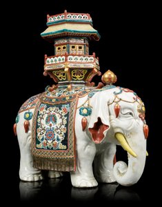 Elefante in stile Kakiemon da Japanese School