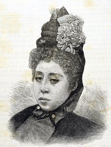 Era Meiji. Principessa Komatsu del Giappone. Illustrazione del 1887 da Japanese School