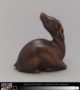 Netsuke modellato come cervo, metà XIX secolo da Japanese School