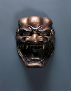Maschera del teatro Noh da Japanese School