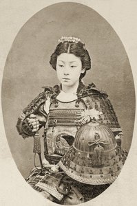 Ritratto di una guerriera con fiori nei capelli, c.1895
