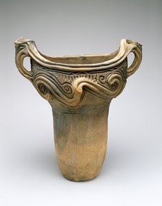 Vaso con Motivo a Spirale, c.7500-300 a.C. da Japanese School