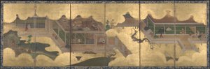 Scene dal Racconto di Genji, 1625-60 da Japanese School