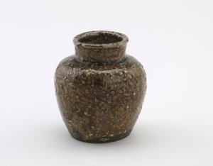 Piccolo vaso da tè per uso commerciale, Shigaraki, prefettura di Shiga, era Meiji