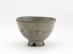 Ciotola da tè in stile mishima, ceramica Karatsu da Japanese School