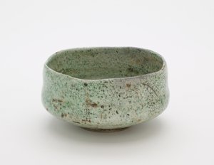 Ciotola da tè con falso sigillo Raku, laboratorio Raku sconosciuto da Japanese School