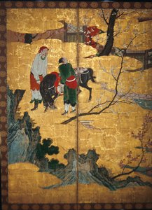 La visita di corte dei quattro saggi del Monte Shang; Visita di Su Shi alla grotta del vento e dell