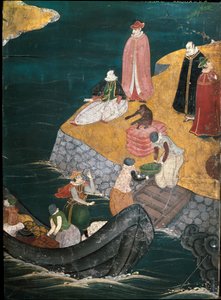 Lo sbarco di viveri, dettaglio dell