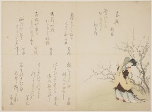 Donna in abiti di corte cinesi, c.1830-44 da Japanese School