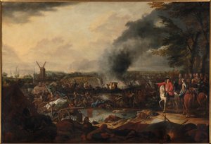 La battaglia di Ekeren del 30 giugno 1703, tra il 1703 e il 1716 da Jasper Broers