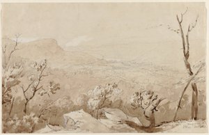 Una vista da Bald Mountain, Contea di Orange, N.Y. da Jasper Francis Cropsey