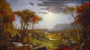 Autunno - Sul fiume Hudson da Jasper Francis Cropsey
