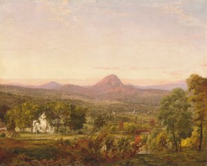 Paesaggio autunnale, Sugar Loaf Mountain, Orange County, New York da Jasper Francis Cropsey