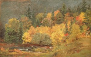 Autunno lungo il ruscello, 1855 da Jasper Francis Cropsey