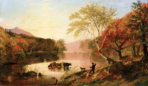 Autunno sul fiume Hudson, c. 1861 da Jasper Francis Cropsey