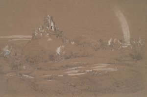 Castello e città di Corfù dalle trincee di Cromwell da Jasper Francis Cropsey