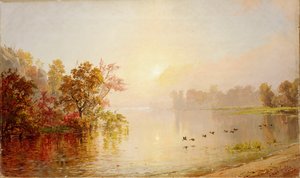 Pomeriggio nebbioso - Autunno, 1873 da Jasper Francis Cropsey
