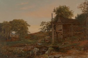 Il mulino ad acqua da Jasper Francis Cropsey