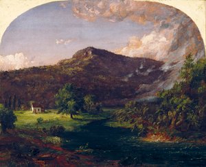 Tourn Mountain, Quartier Generale di Washington, Rockland Co., New York da Jasper Francis Cropsey